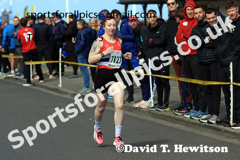 Senior womens Northern 6 Stage Road Relay, 2025 Northern 12 and 6 Stage Road Relays and Junior 5k, Redcar. Photo: David T. Hewitson/Sports for All Pics